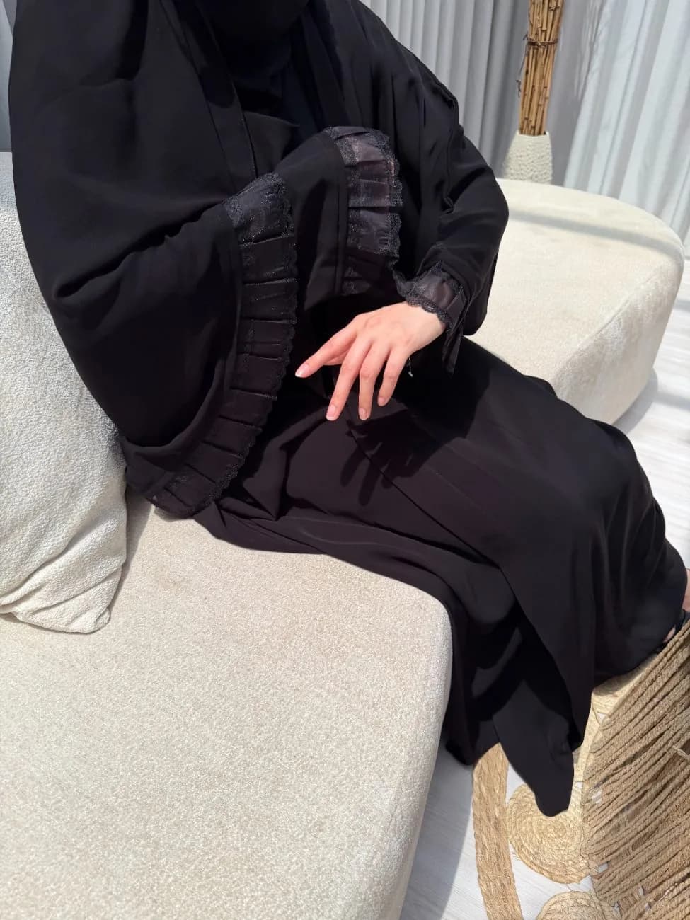 عباية ليل — على الجسم